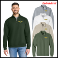 Ouachita Embroidered 1/4 Zip Cotton Blend Sweatshirt