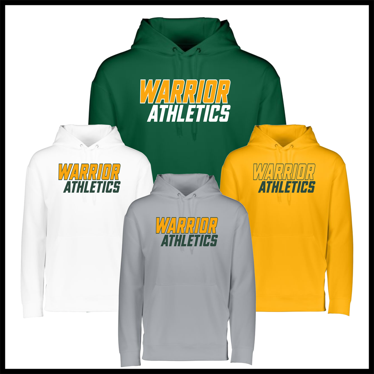 Ouachita Warriors Athletics 100% Poly Wicking Hoodie Sweatshirt