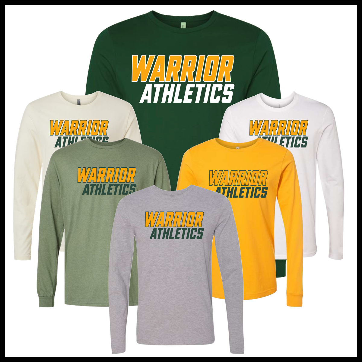 Ouachita Warriors Athletics Long Sleeve Ringspun Cotton T-Shirt