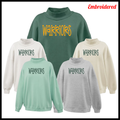 Ouachita Embroidered Warriors Text Mockneck Sweatshirt