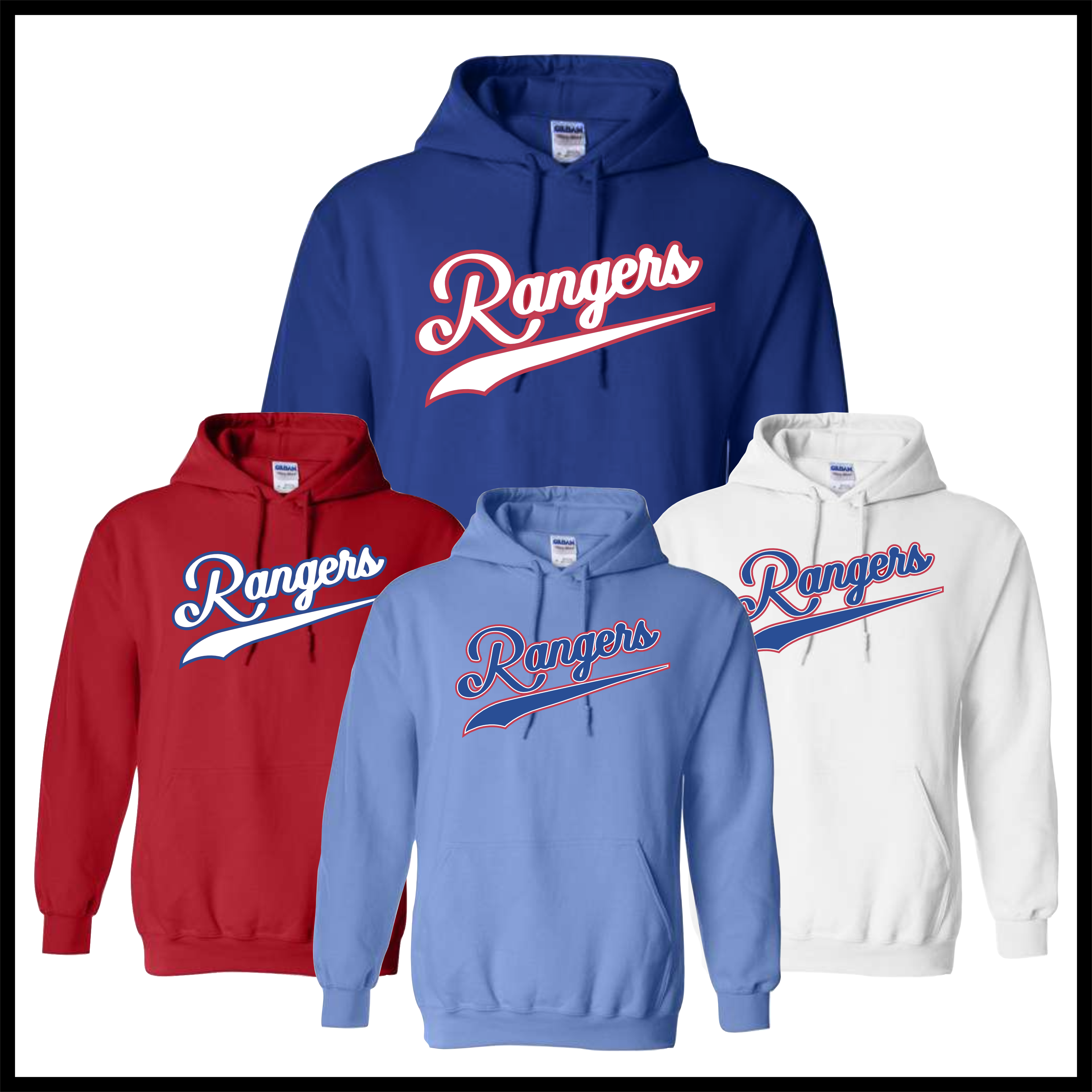 Rangers Cotton Blend Hoodie Sweatshirt