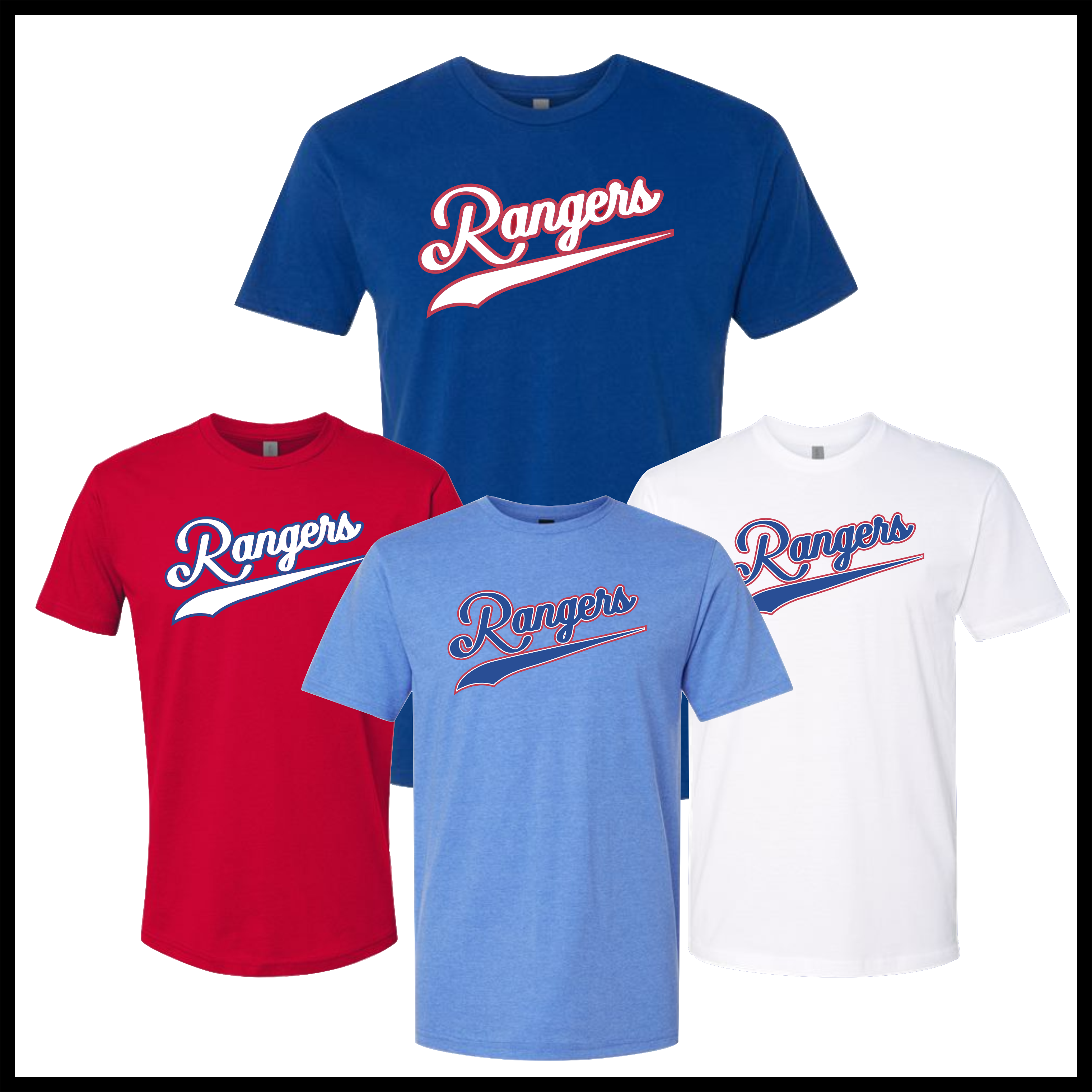 Rangers Short Sleeve Ringspun Cotton T-Shirt
