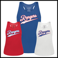 Rangers Ladies 100% Poly Wicking Tank