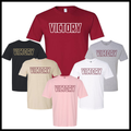 Victory Baseball Block Logo Short Sleeve Cotton T-Shirt