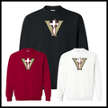 Victory Baseball V Logo Cotton Blend Crewneck Sweatshirt