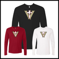Victory Baseball V Logo Long Sleeve Cotton T-Shirt