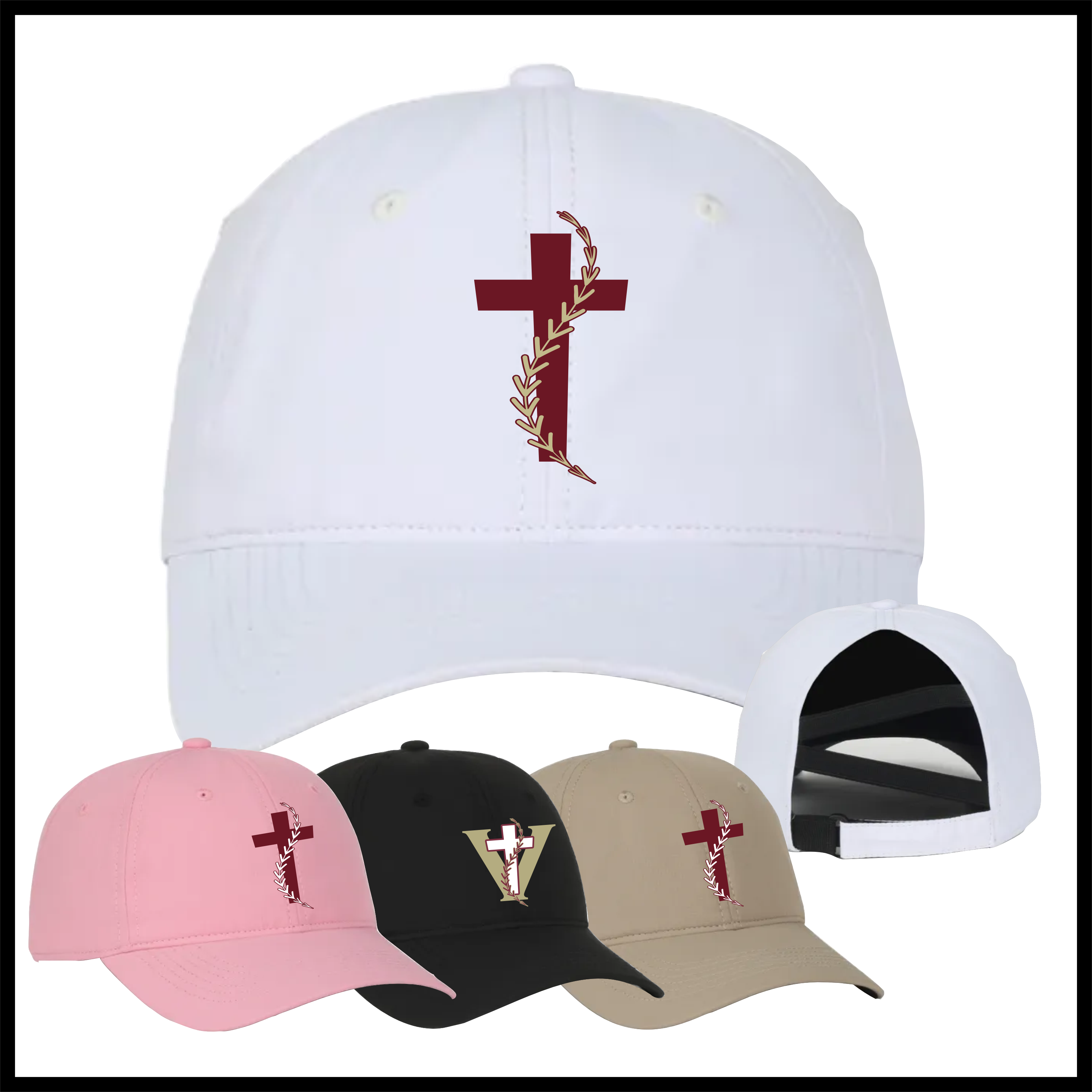 Victory Baseball Ladies Ponytail Hat