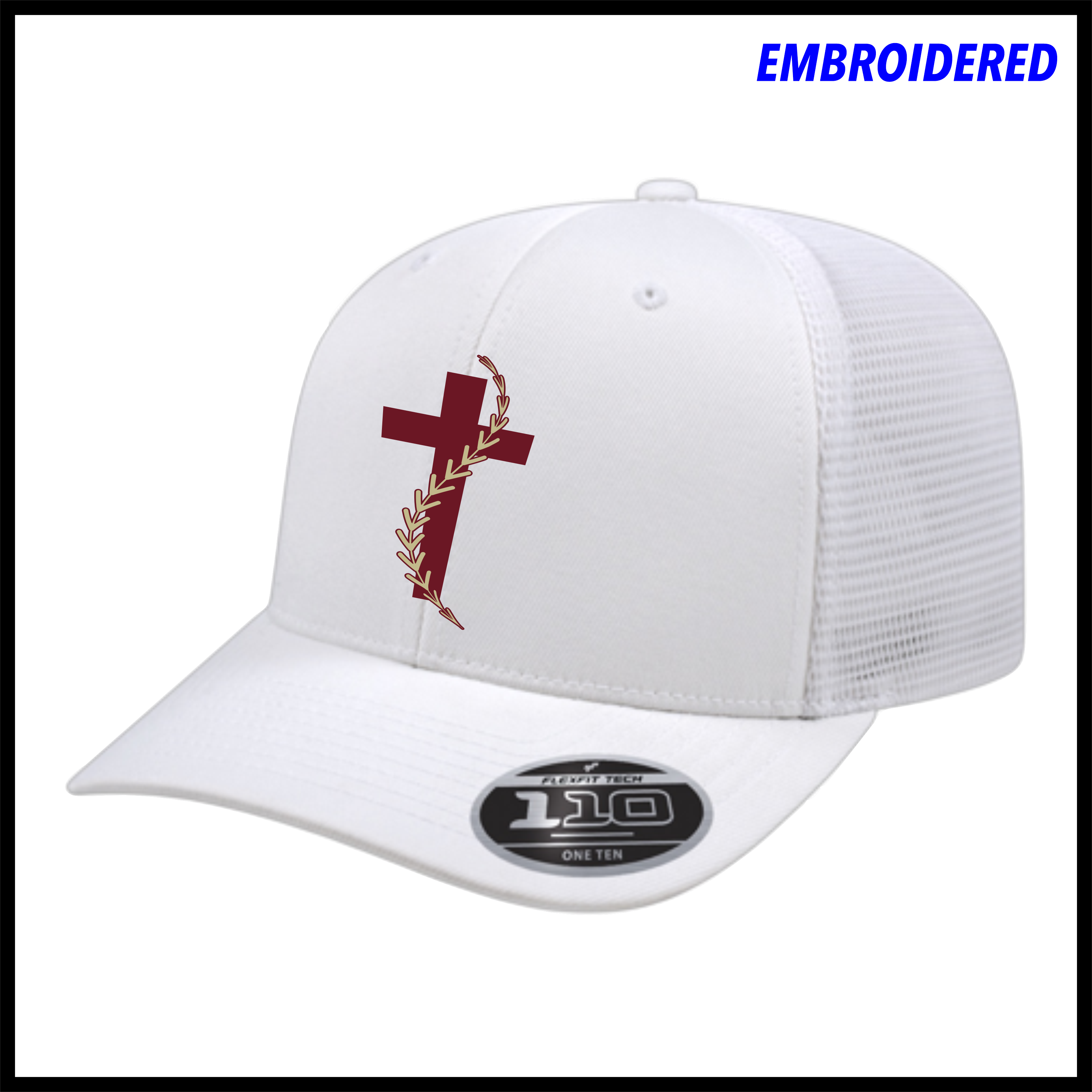 Victory Baseball White Snapback Trucker Hat