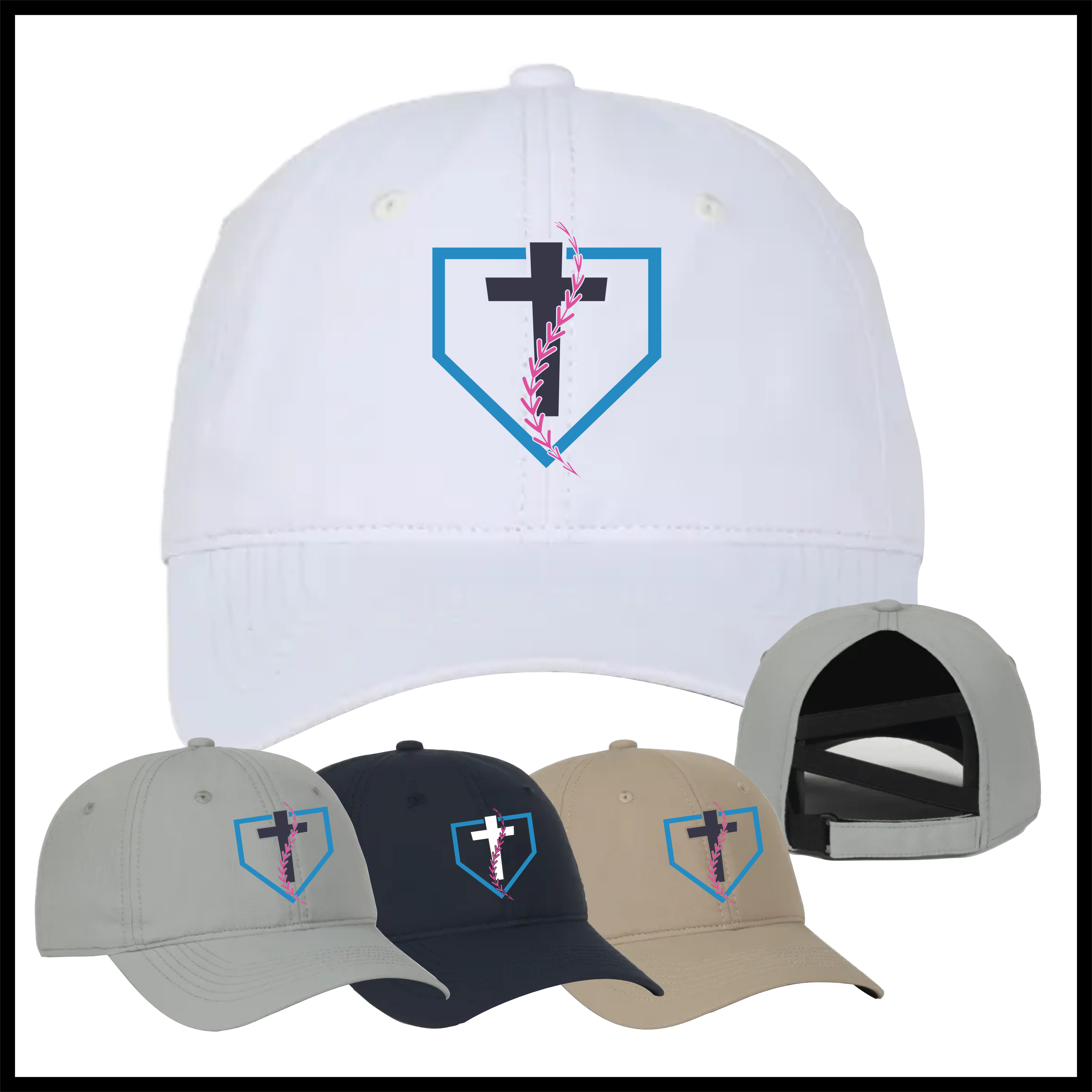 Victory Baseball Ladies Ponytail Hat