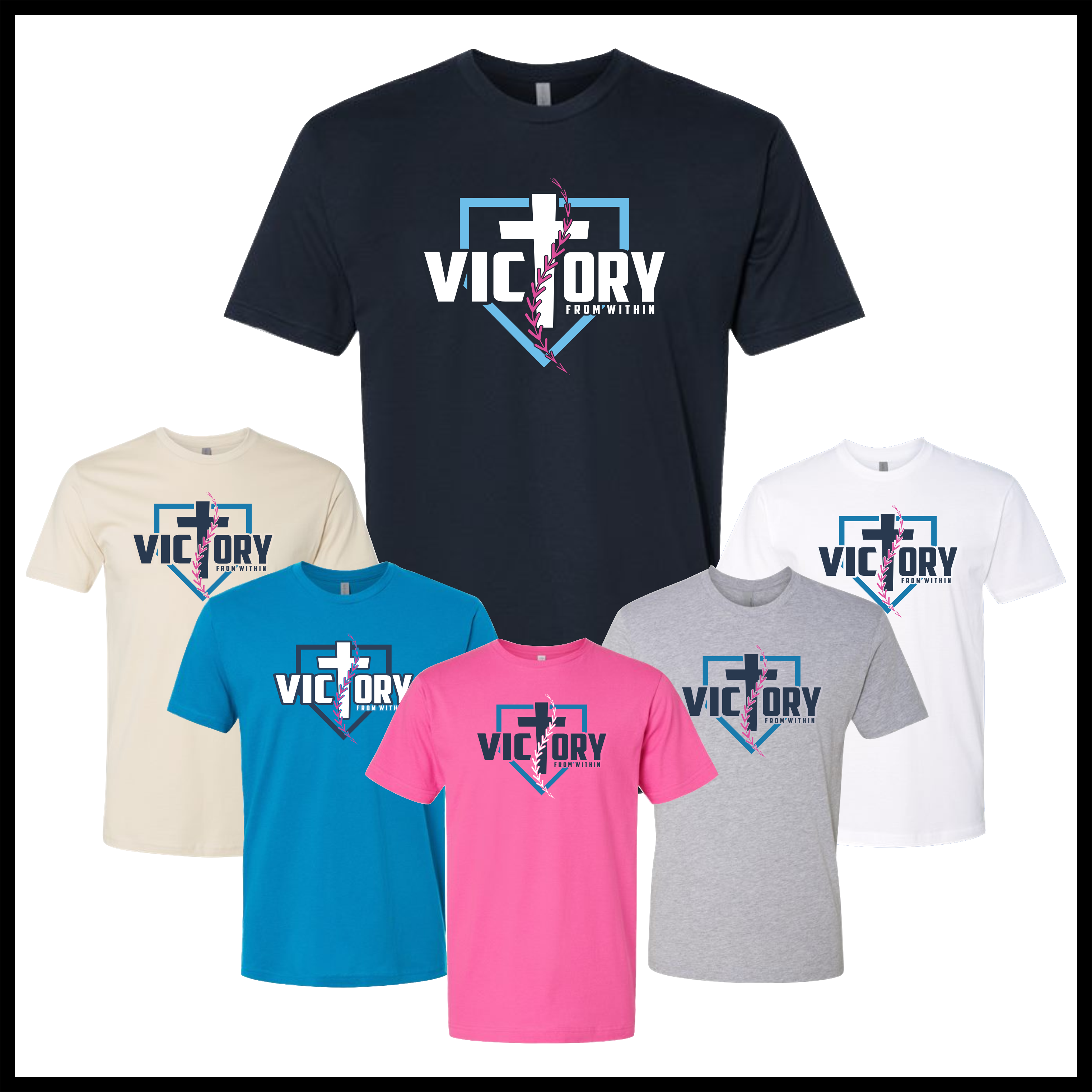 Victory Baseball Short Sleeve Cotton T-Shirt