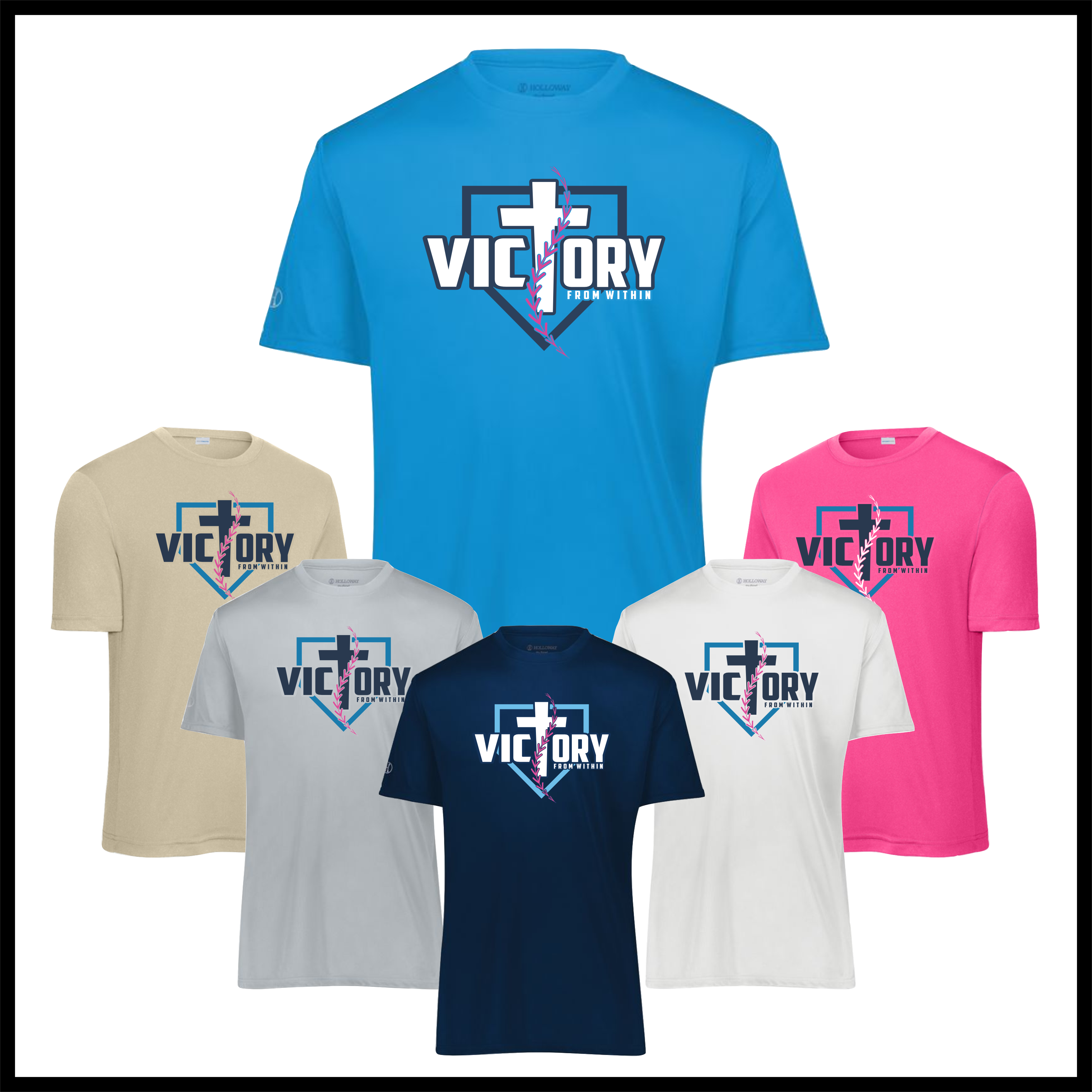 Victory Baseball Short Sleeve 100% Poly T-Shirt